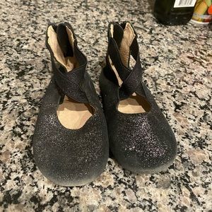 Sparkly Black Ballet Flats